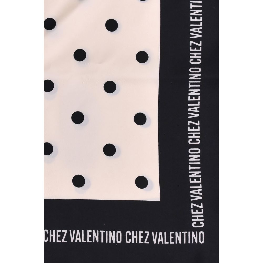 Polka dot silk Scarf