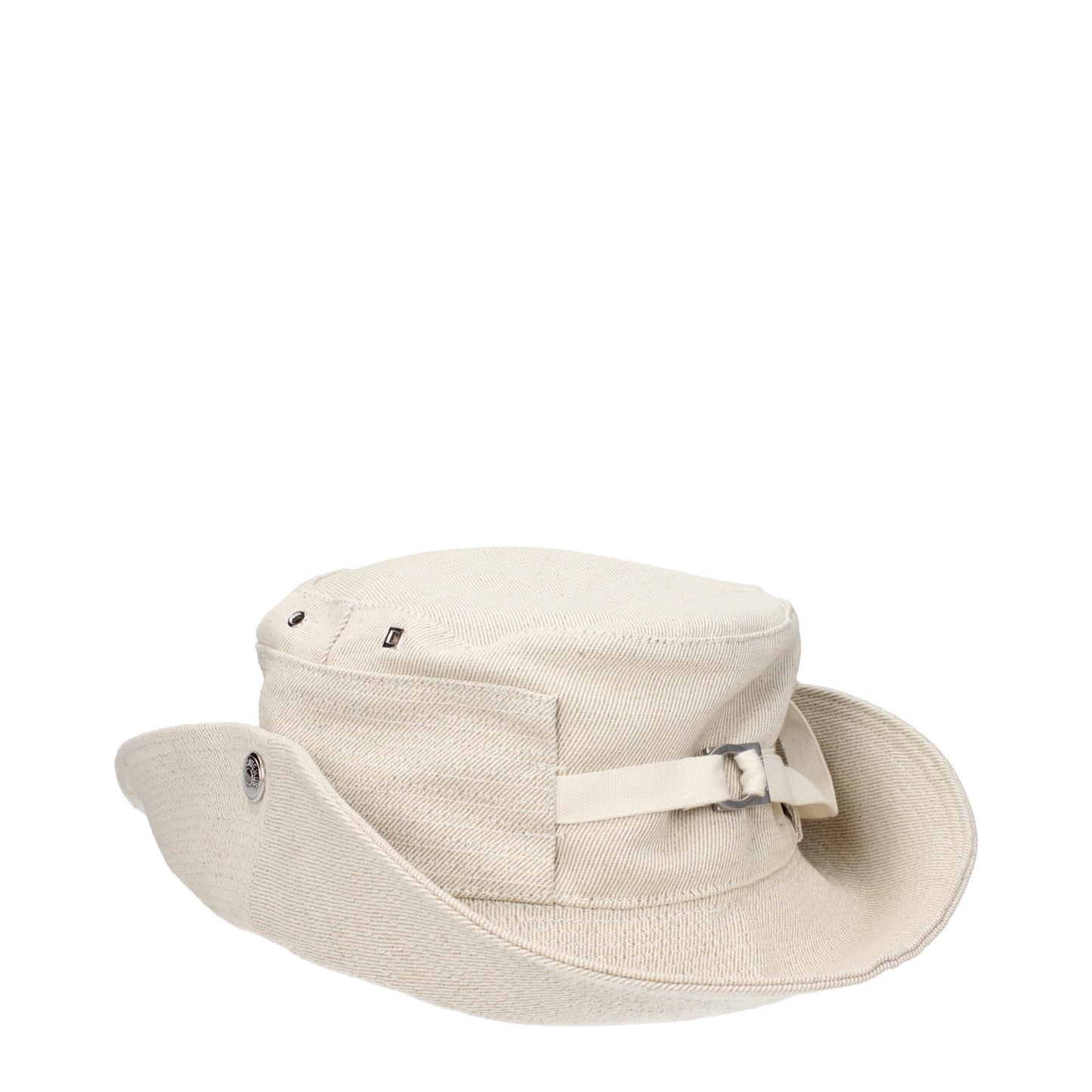 Beige Linen Bucket Hats