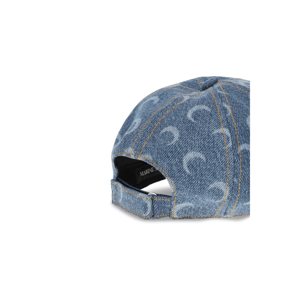 Moon Laser Denim Baseball Hat