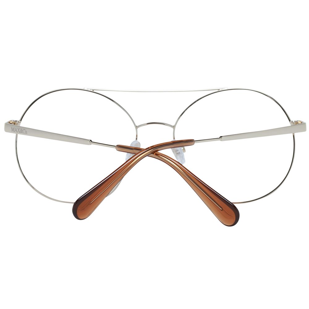 Gold Women Glasses Frame