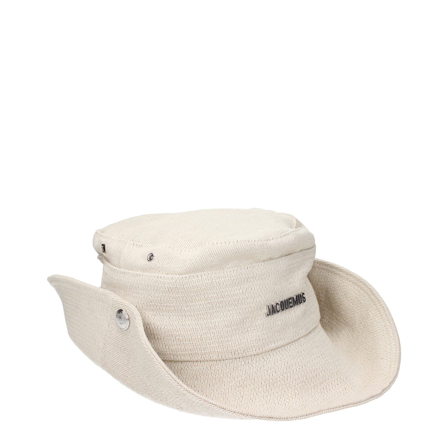 Beige Linen Bucket Hats
