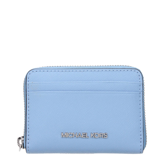 Light Blue Leather Cardholders