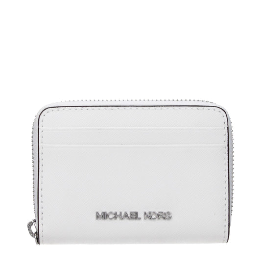White Leather Cardholders