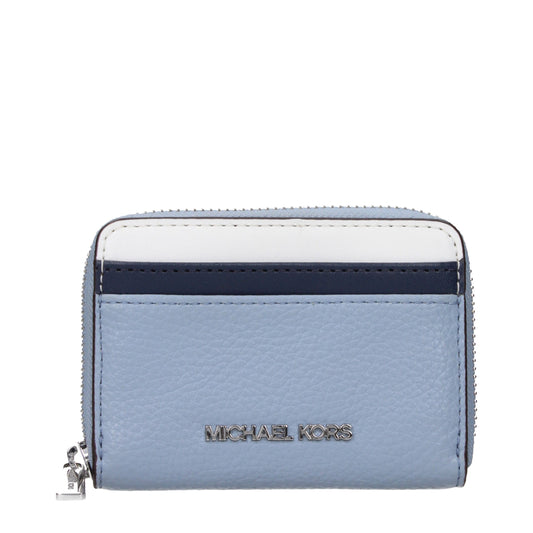 Light Blue Leather Cardholders