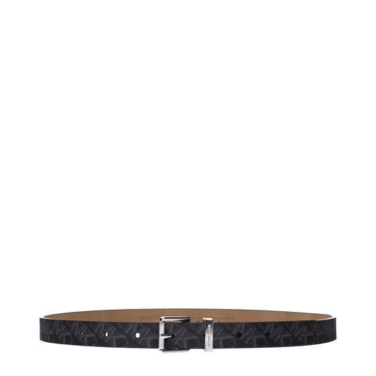 Gray Fabric Regular Belts