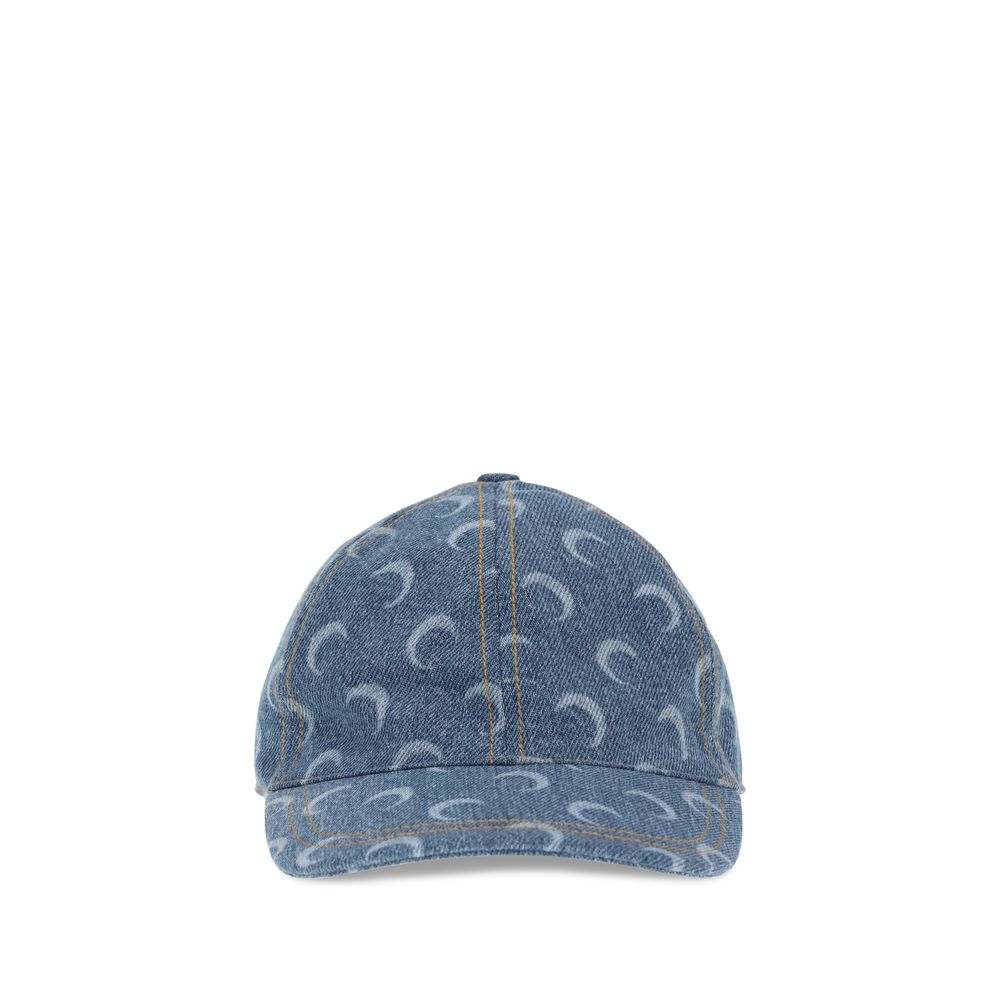 Moon Laser Denim Baseball Hat