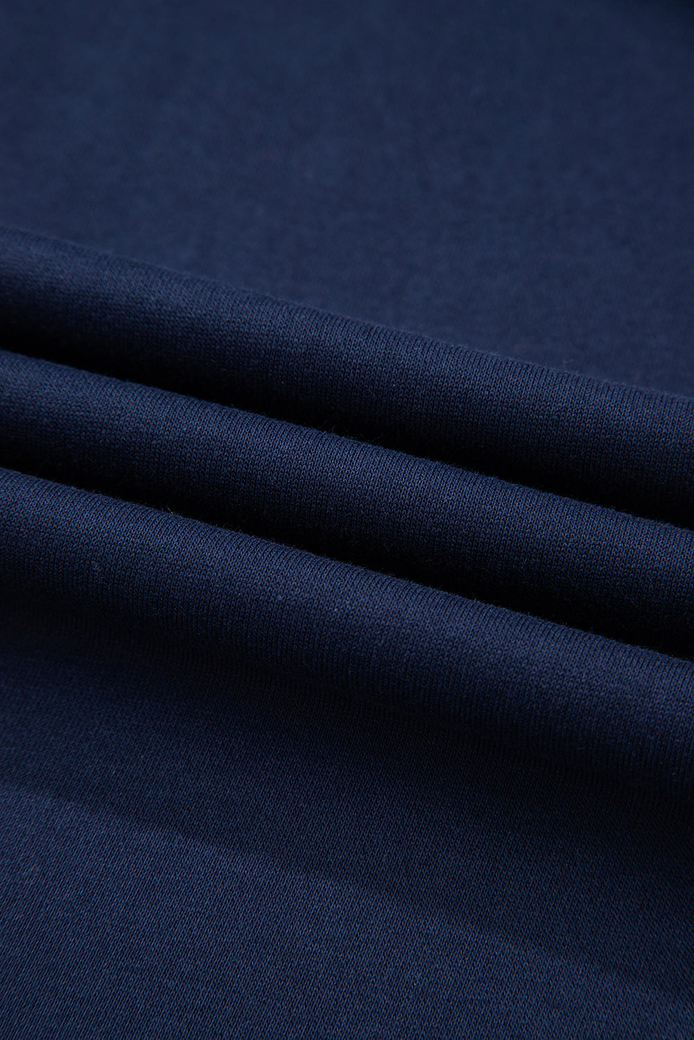 Dirty blue Varsity Striped Detail Crewneck Pullover Elastic Sweatpants 2pcs Outfit